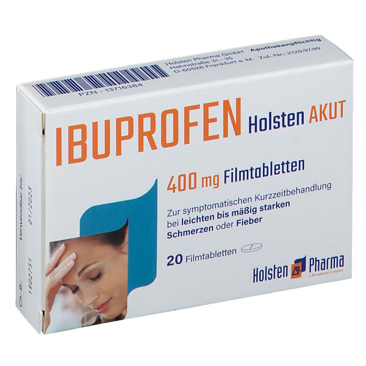 IBUPROFEN Holsten AKUT 400 mg Filmtabletten