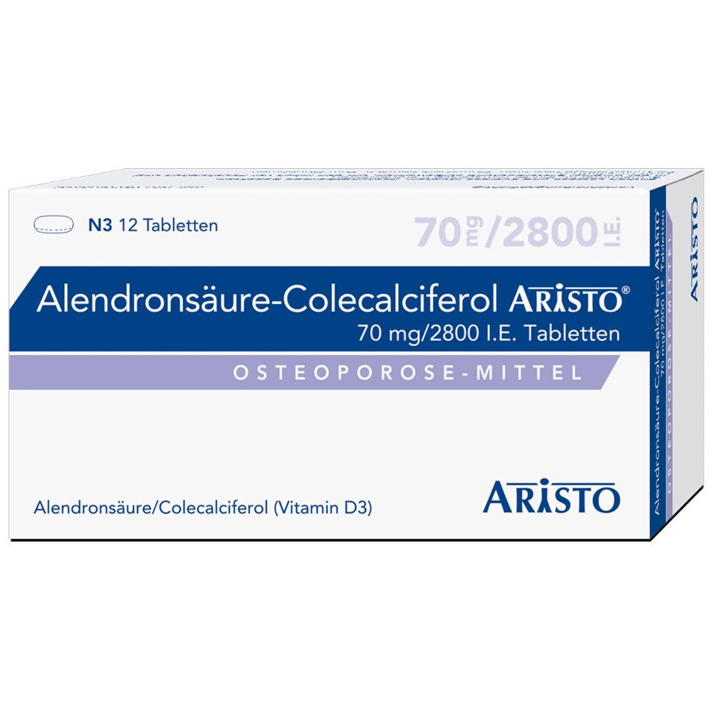 Alendronsäure-Colecalciferol Aristo® 70 mg/2800 I.E.