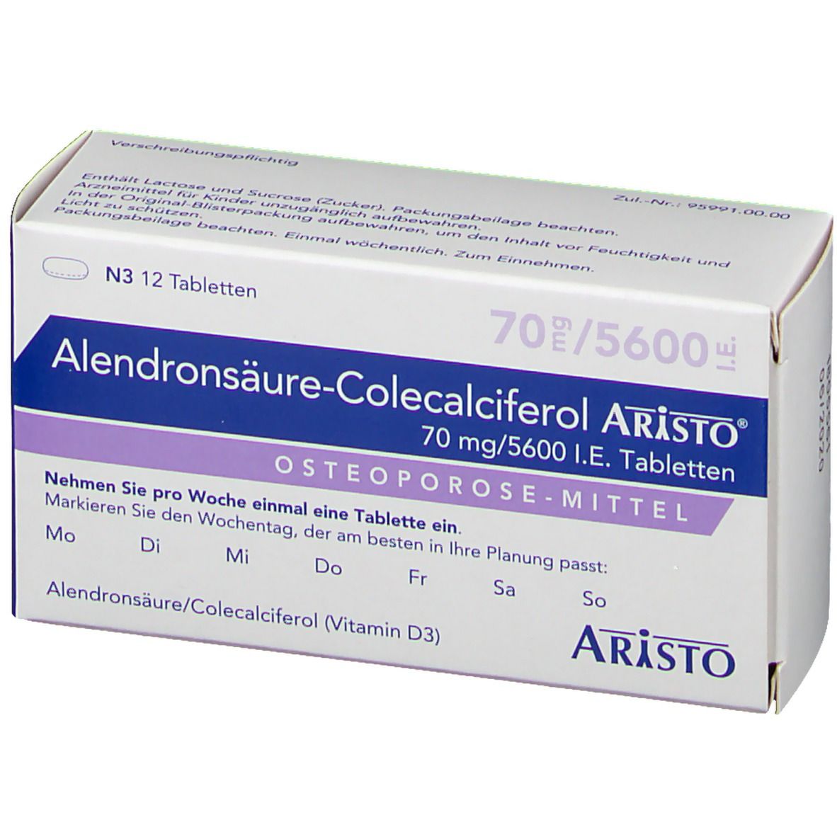 Alendronsäure-Colecalciferol Aristo® 70 mg/5600 I.E.