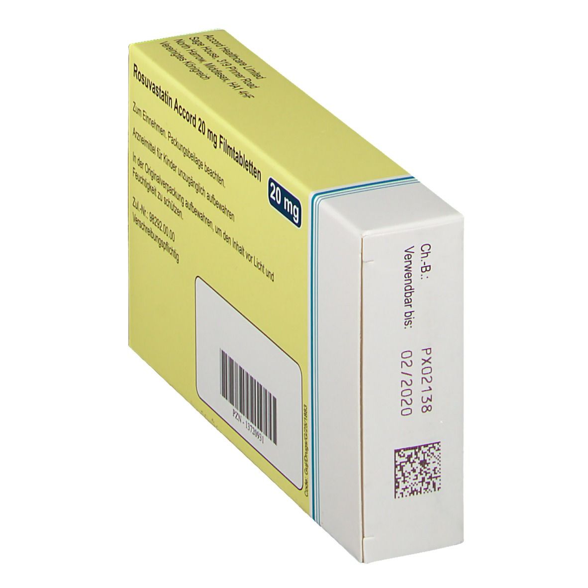 ROSUVASTATIN Accord 20 mg Filmtabletten