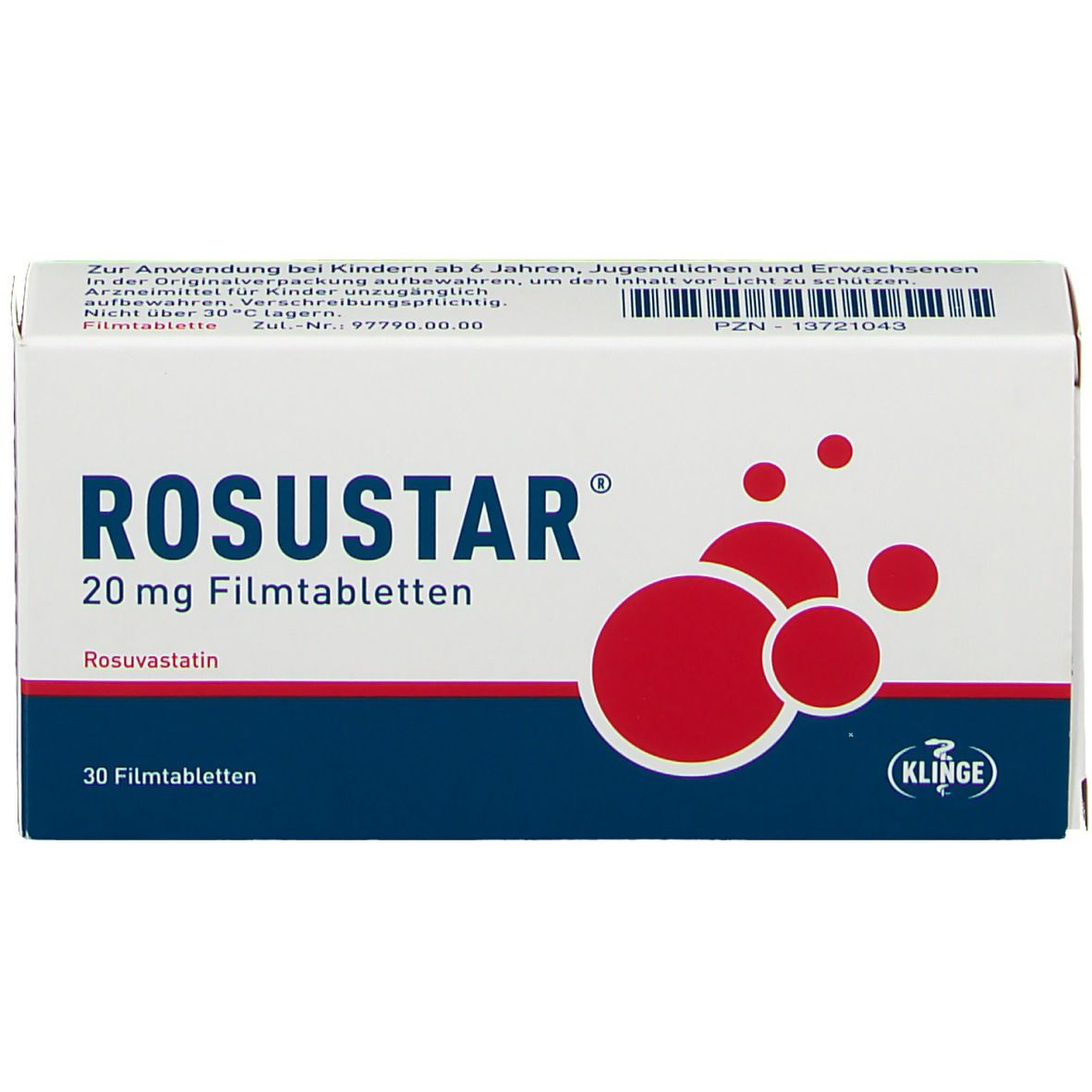 ROSUSTAR 20 mg Filmtabletten