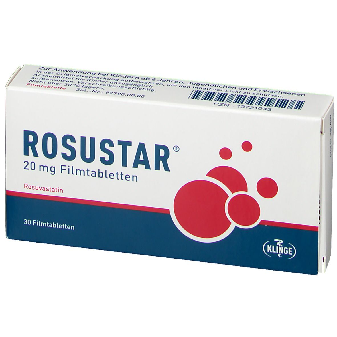 ROSUSTAR 20 mg Filmtabletten