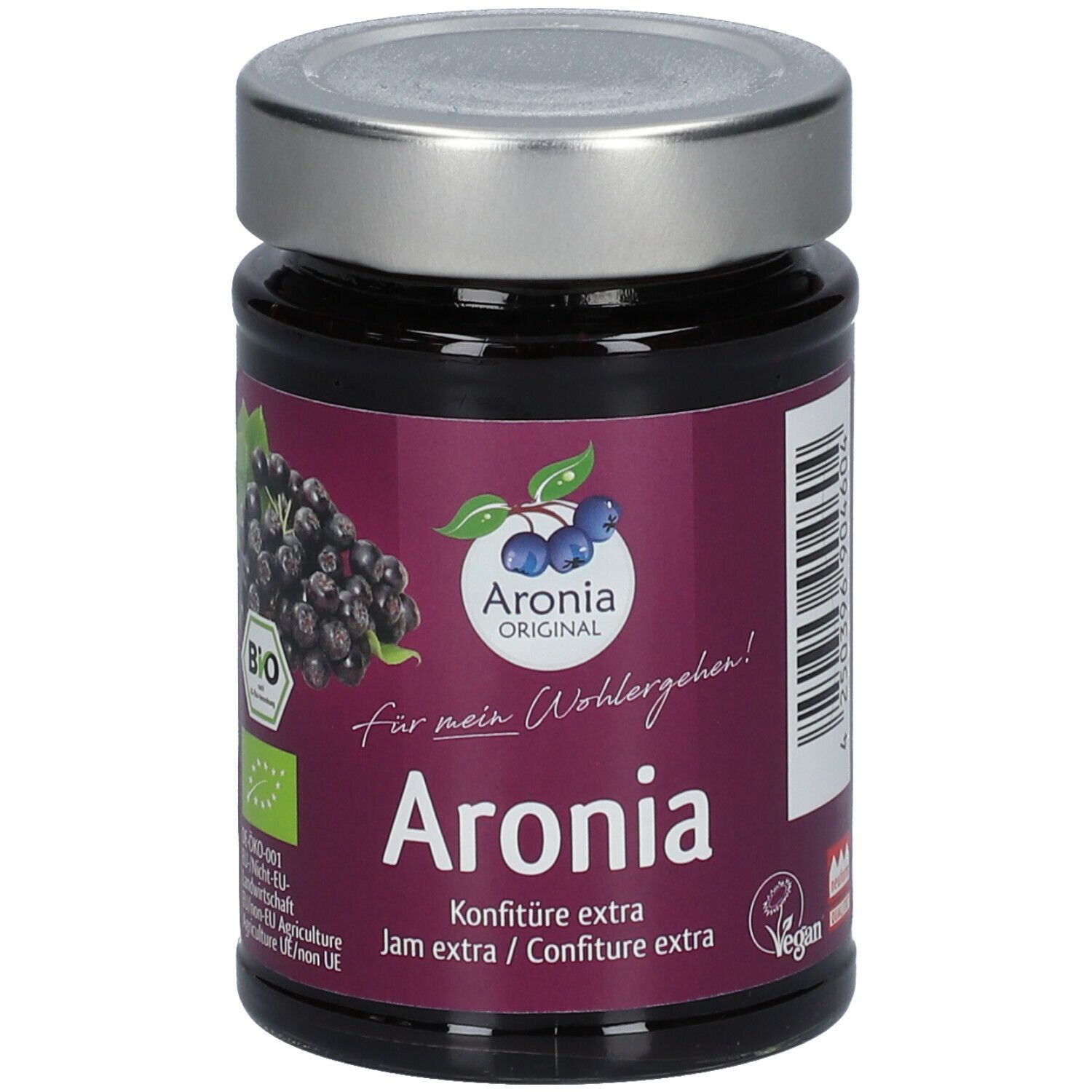 Aronia Konfitüre extra Bio FHM 225 g Brotaufstrich