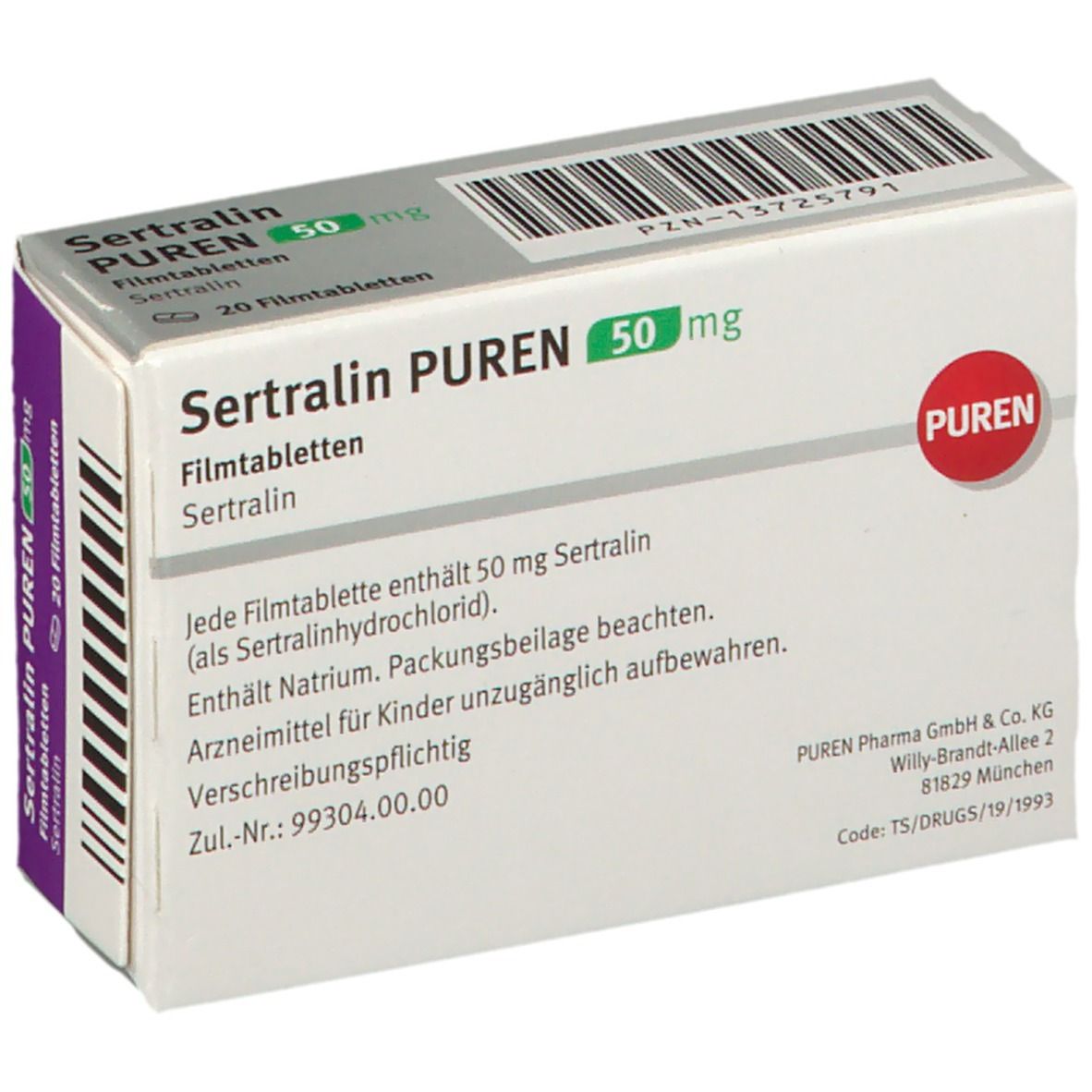 Sertralin PUREN 50 mg