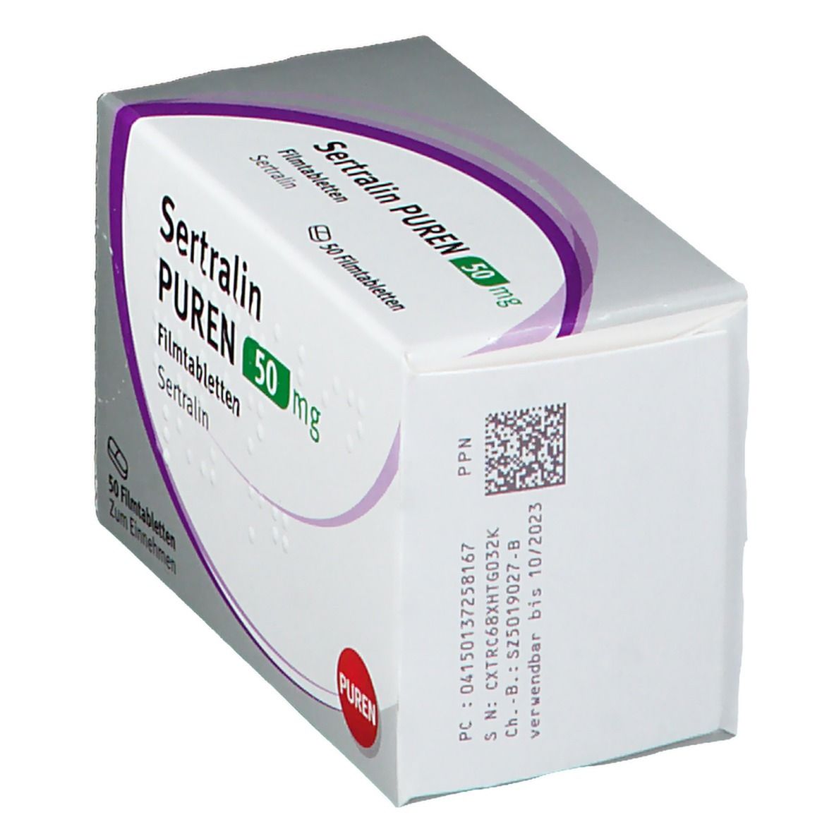 Sertralin Puren 100 mg Filmtabletten 20 St