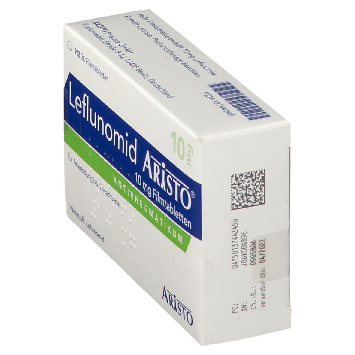 Leflunomid Aristo 10 mg Filmtabletten 30 St