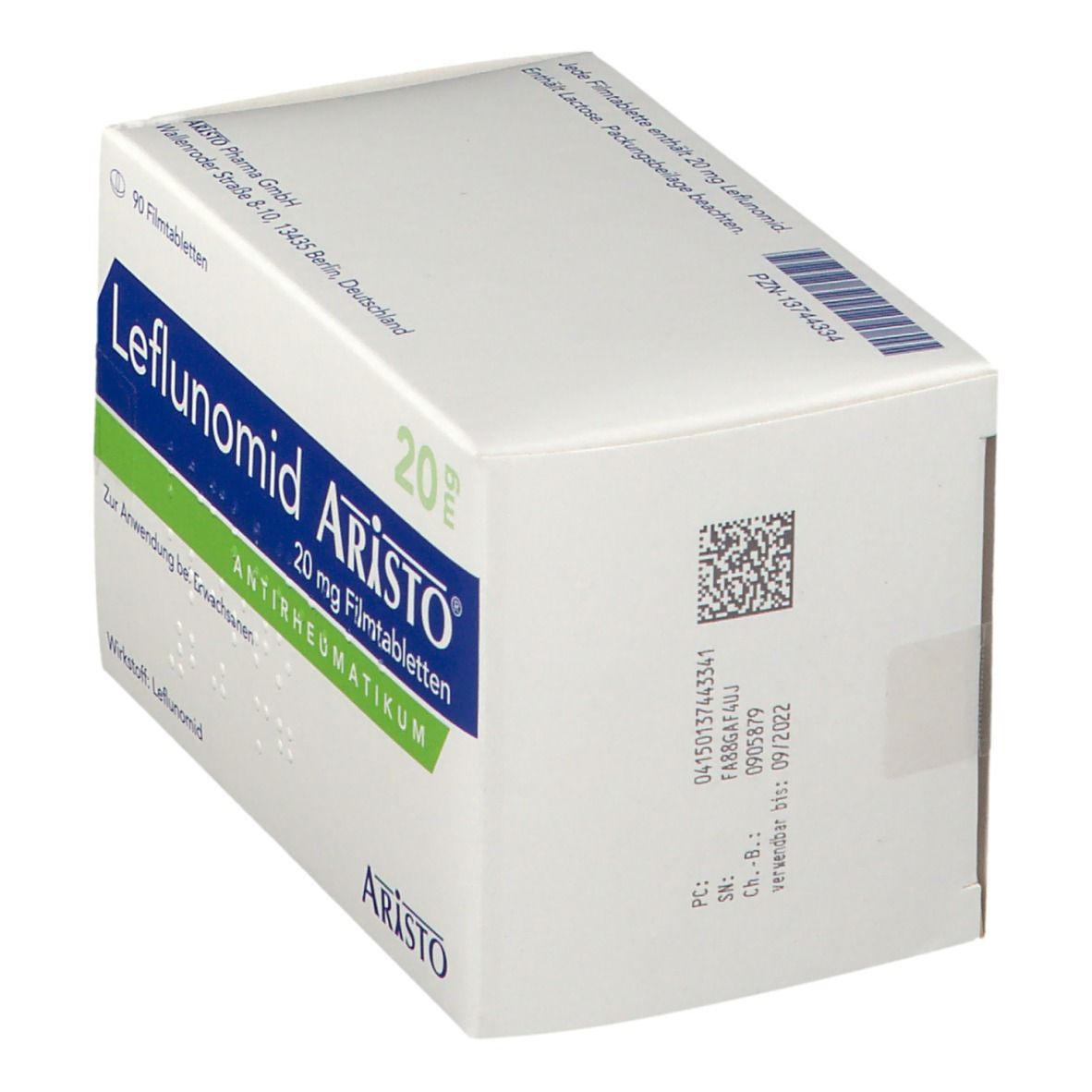 Leflunomid Aristo 20 mg Filmtabletten 90 St