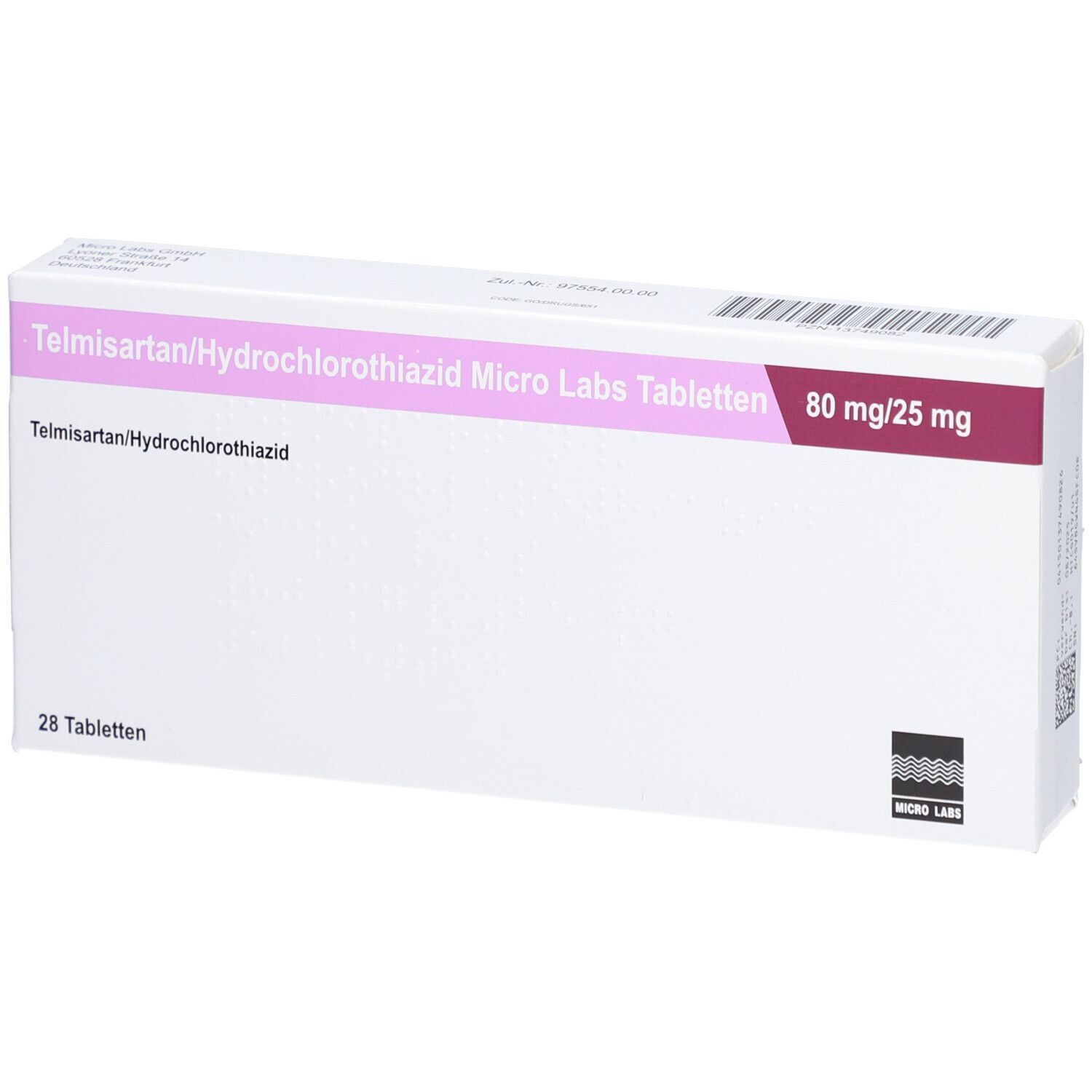 Telmisartan/Hct Micro Labs 80 mg/25 mg Tabletten 28 St