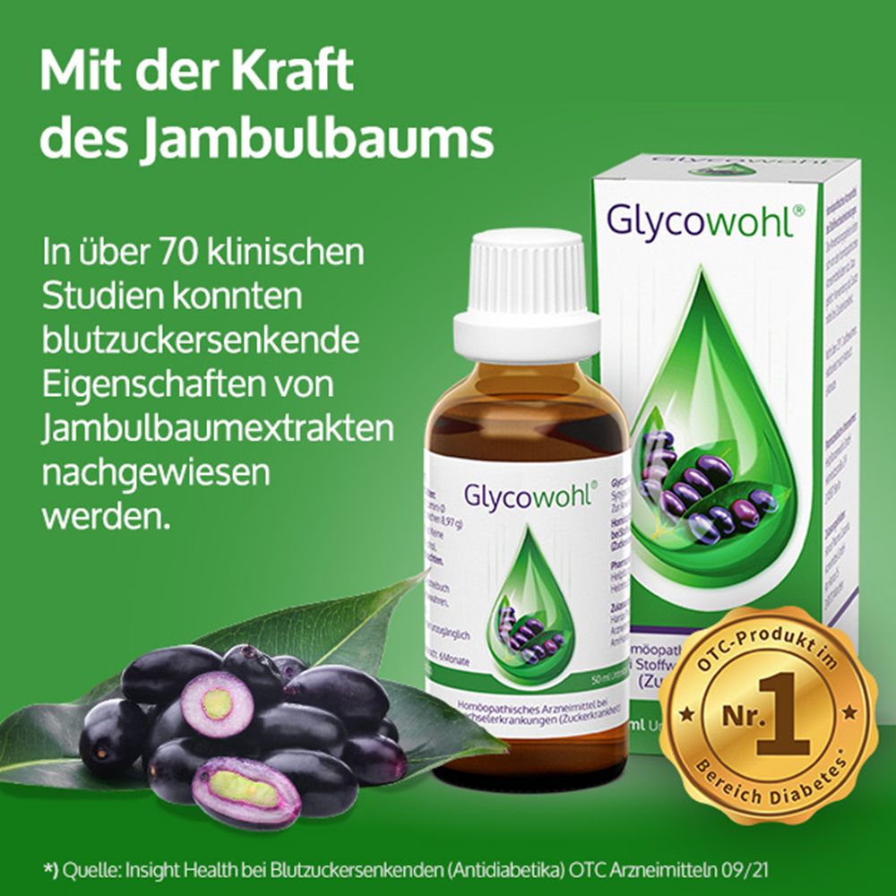 GLYCOWOHL® pflanzliche Tropfen bei Diabetes und Blutzucker