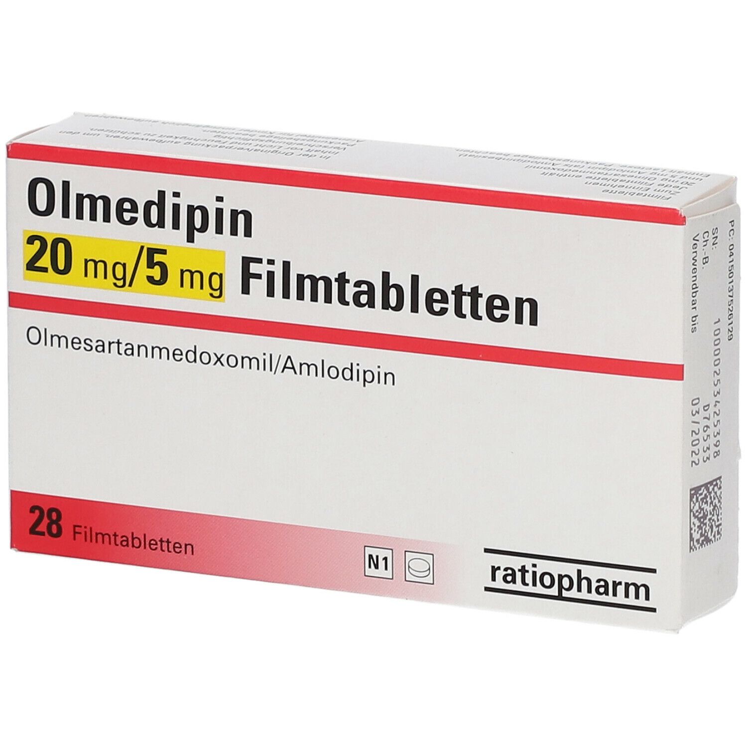 Olmedipin 20 mg/5 mg