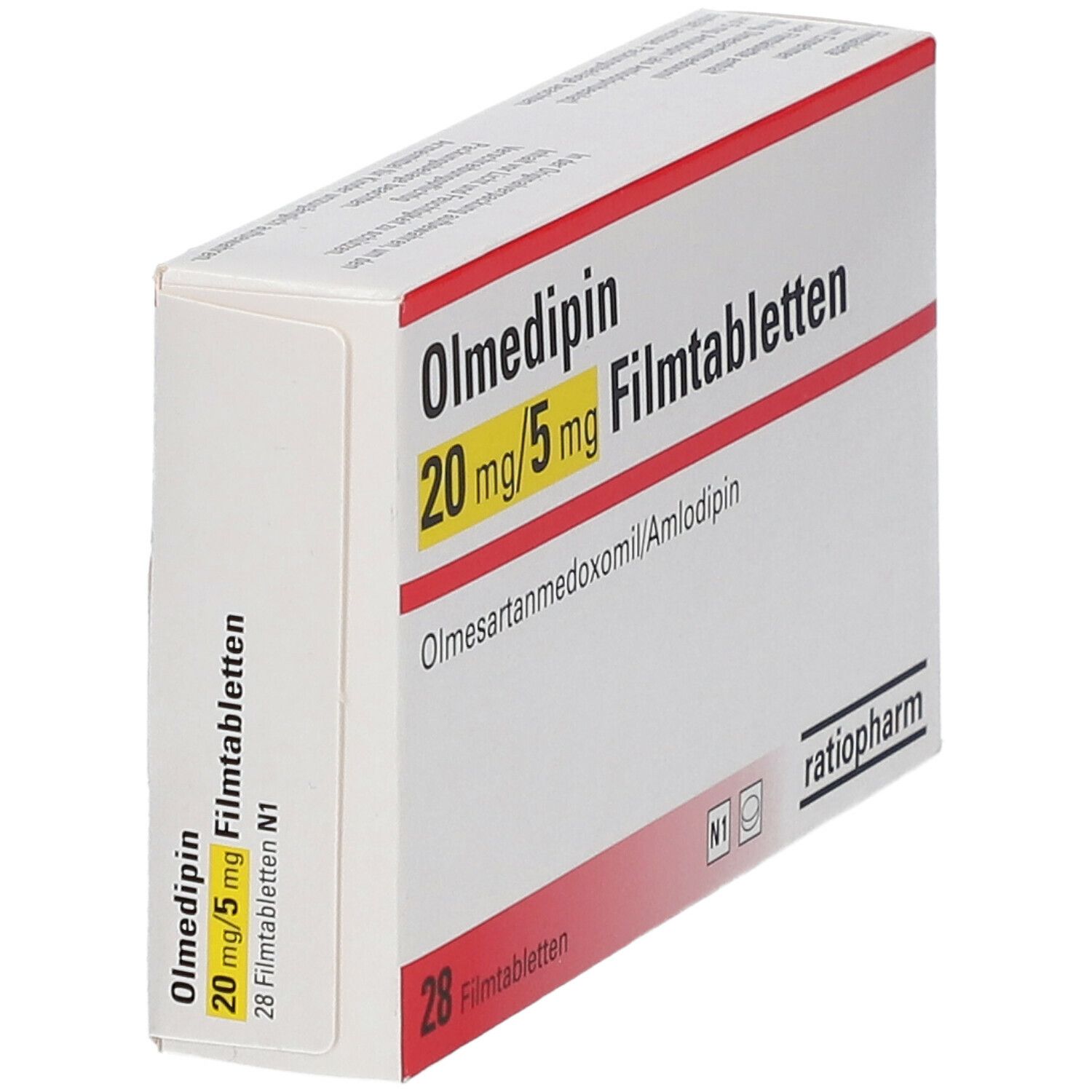 Olmedipin 20 mg/5 mg Filmtabletten 28 St