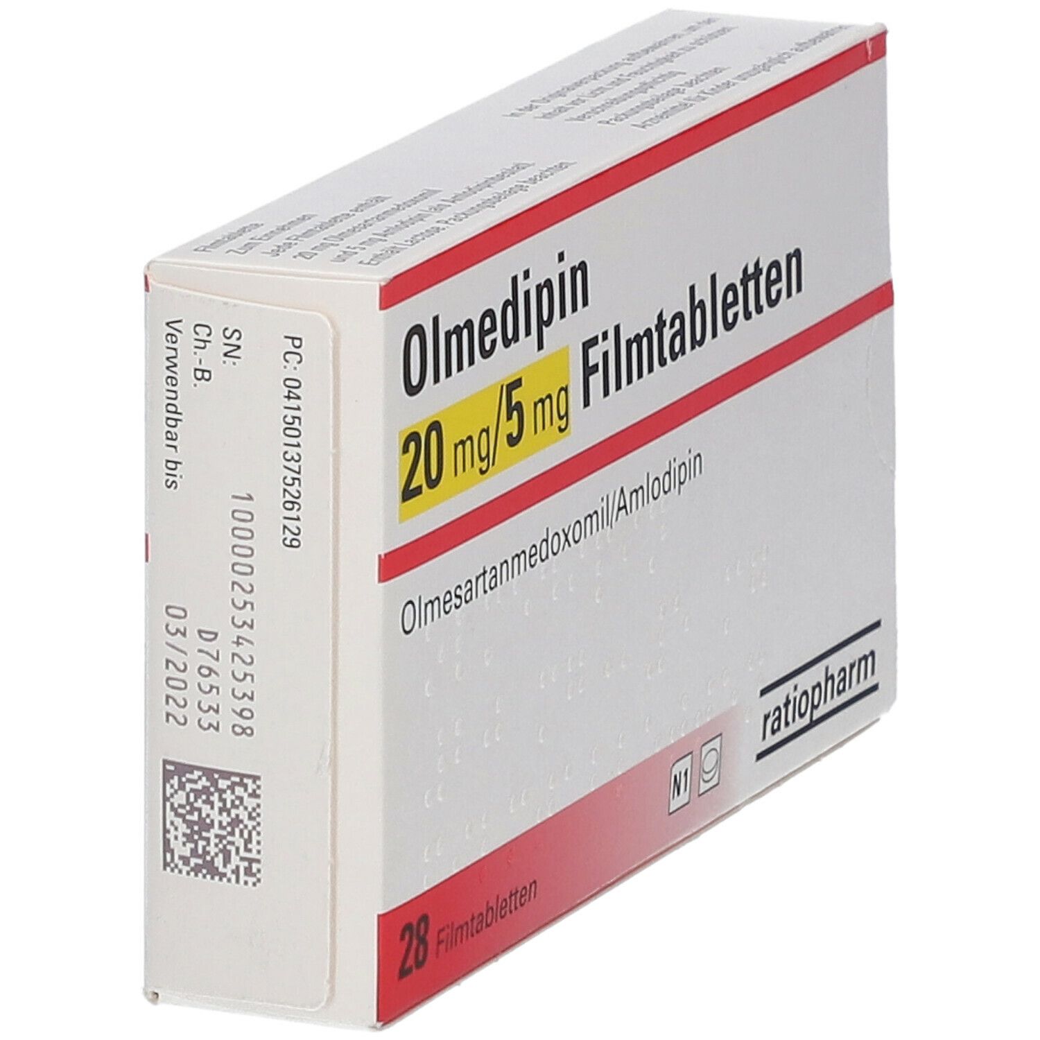 Olmedipin 20 mg/5 mg