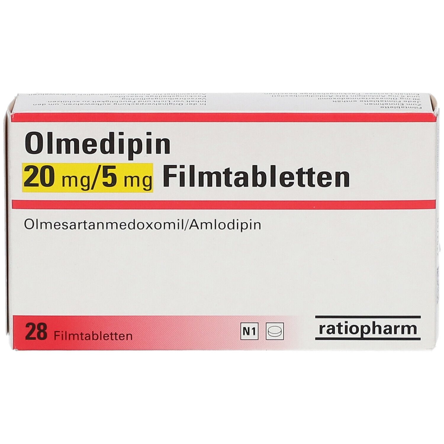 Olmedipin 20 mg/5 mg