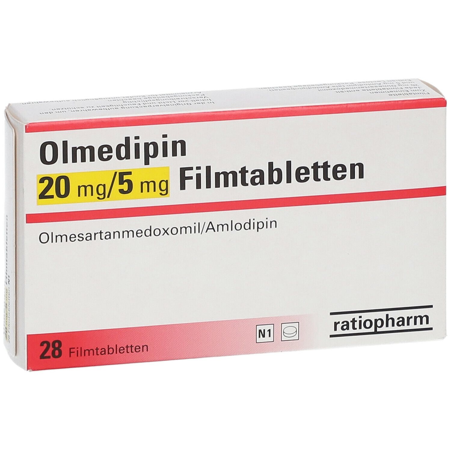 Olmedipin 20 mg/5 mg