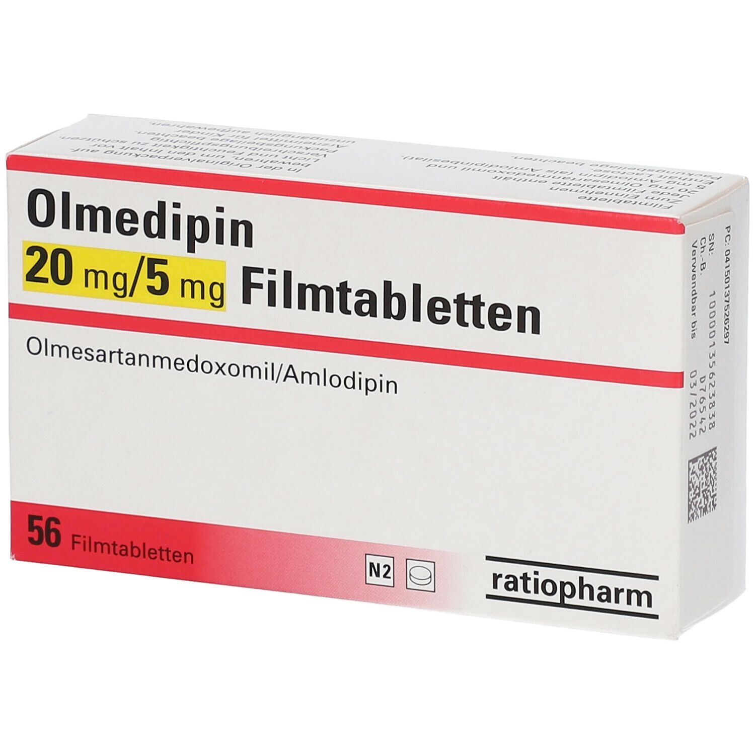 Olmedipin 20 mg/5 mg