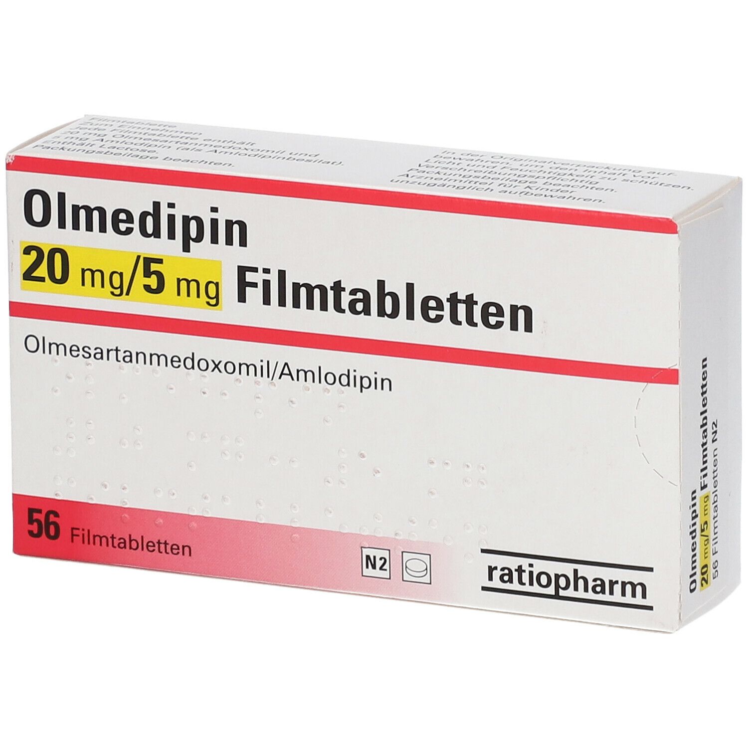 Olmedipin 20 mg/5 mg
