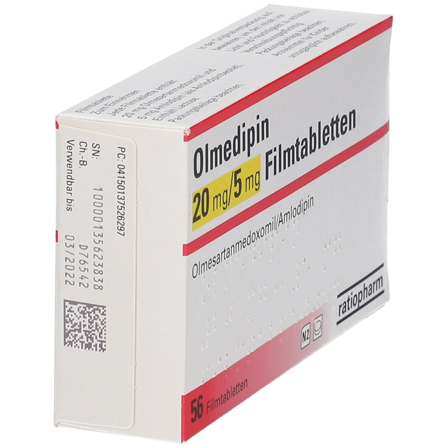 Olmedipin 20 mg/5 mg