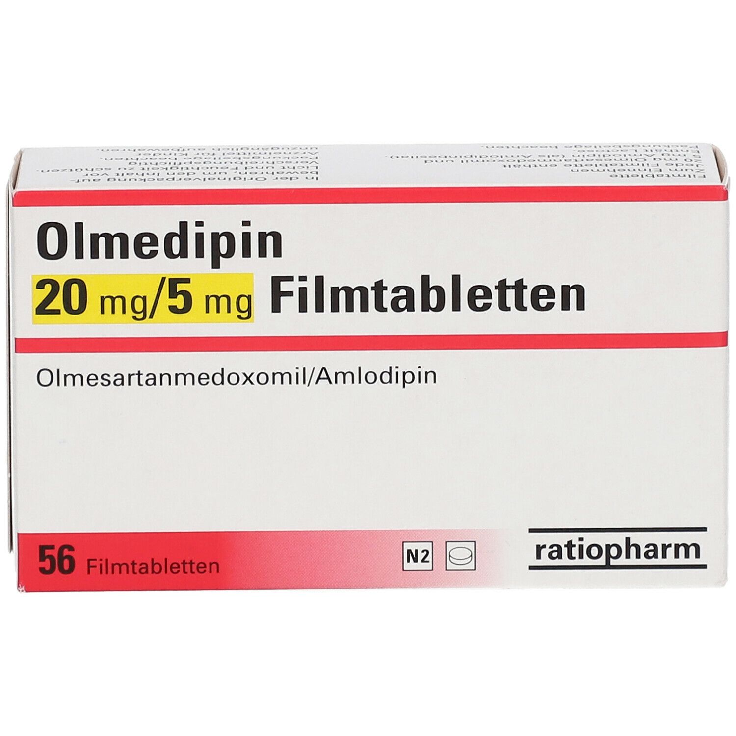 Olmedipin 20 mg/5 mg