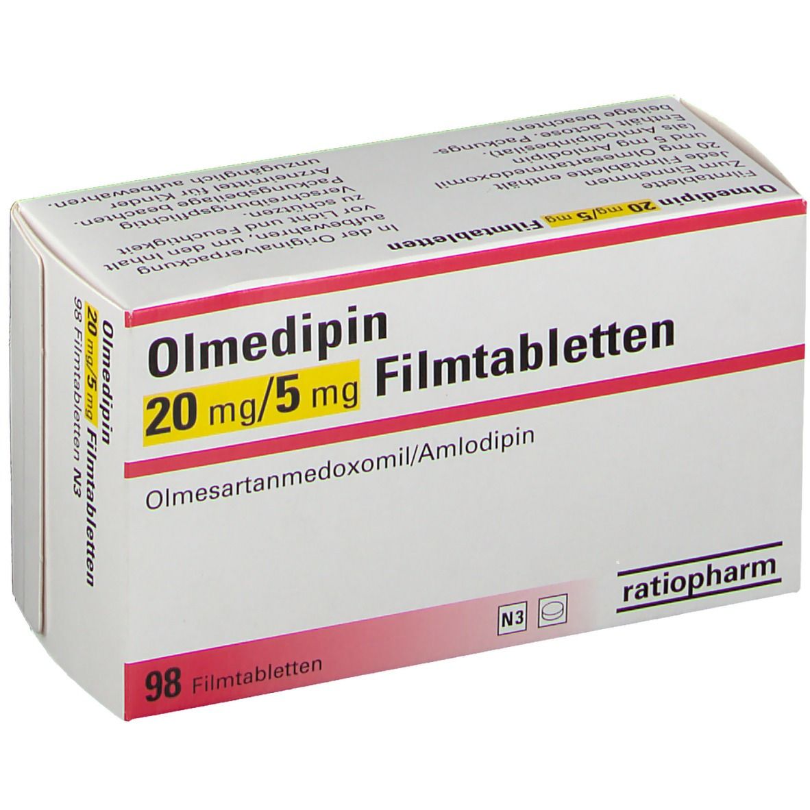 Olmedipin-ratiopharm® 20 mg/5 mg