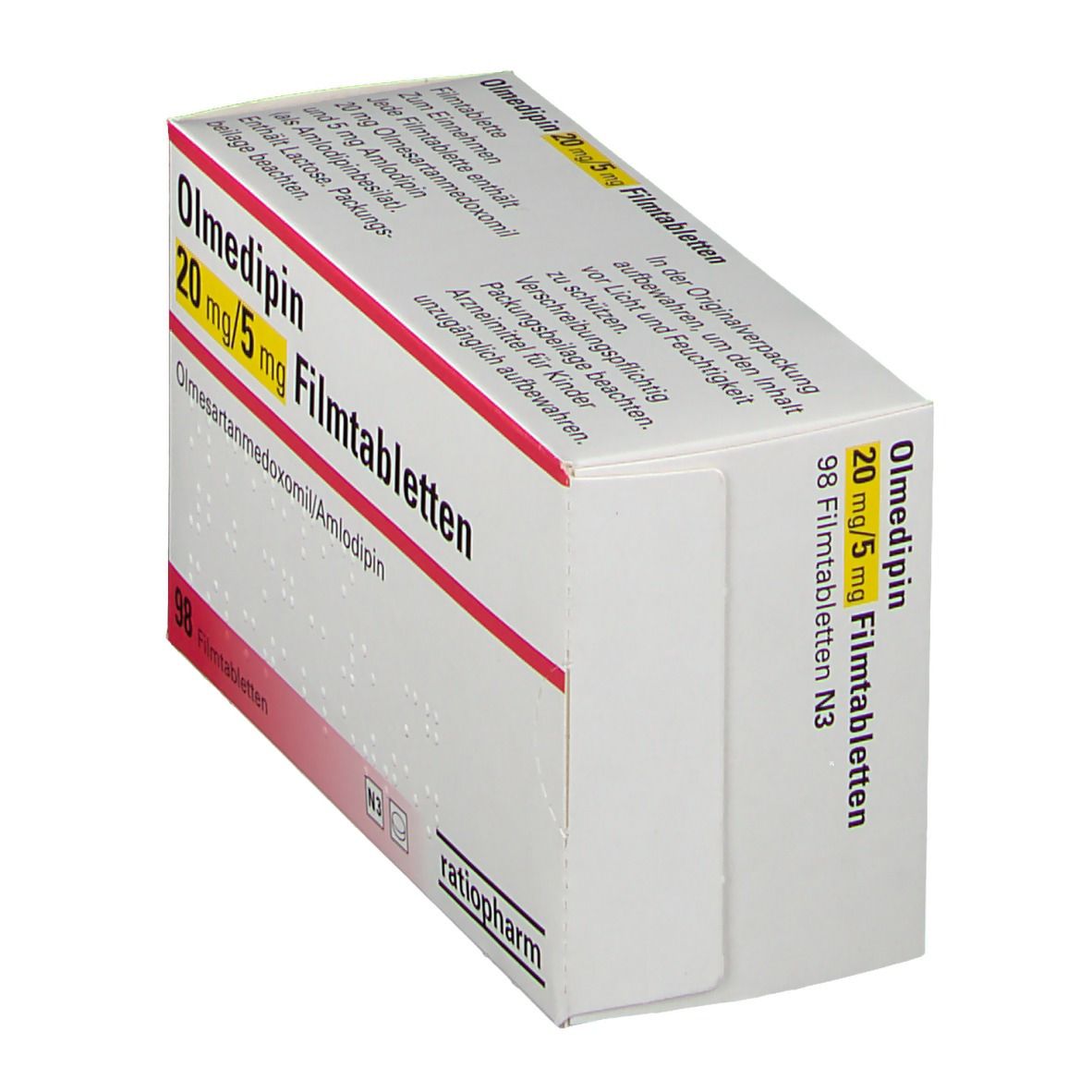 Olmedipin-ratiopharm® 20 mg/5 mg