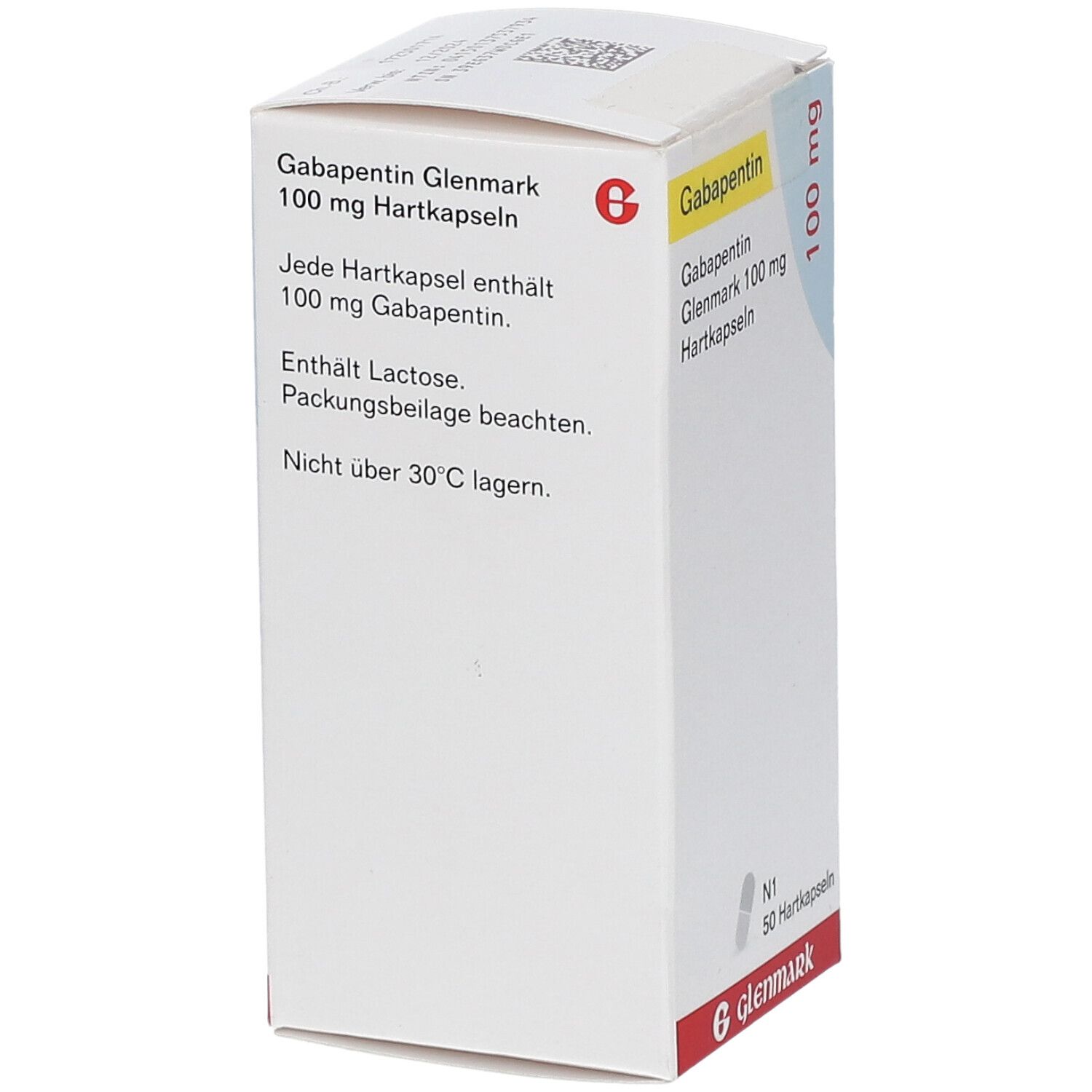 Gabapentin Glenmark 100 mg Hartkapseln 50 St