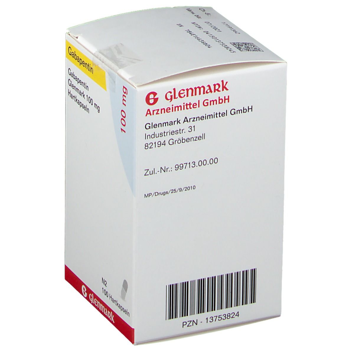 Gabapentin Glenmark 100 mg