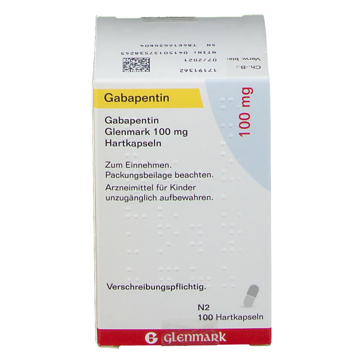 Gabapentin Glenmark 100 mg