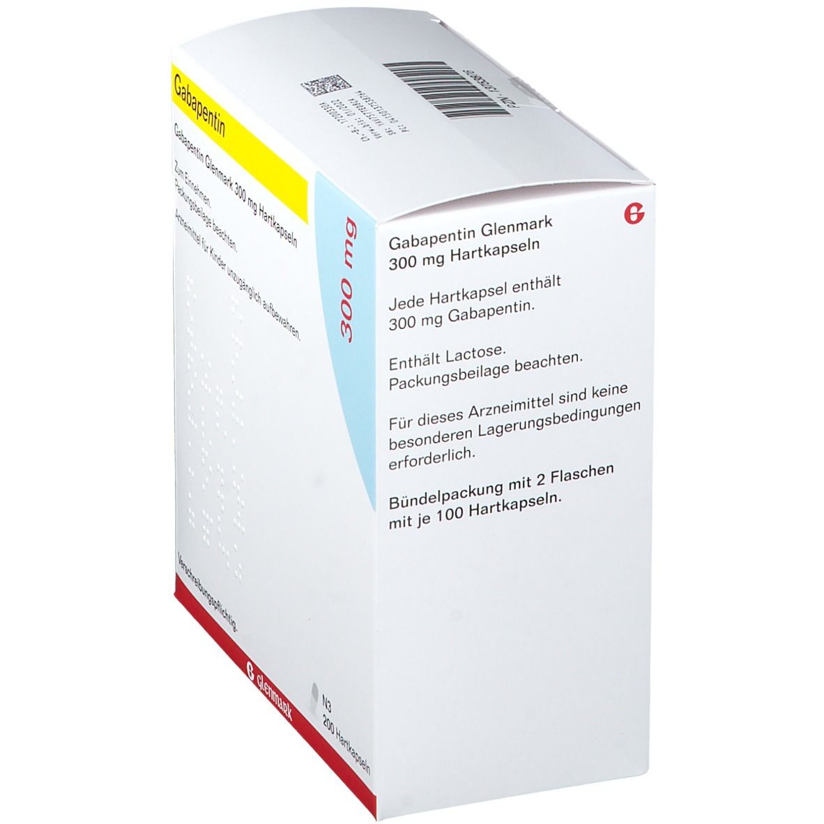 Gabapentin Glenmark 300 mg Hartkapseln 200 St