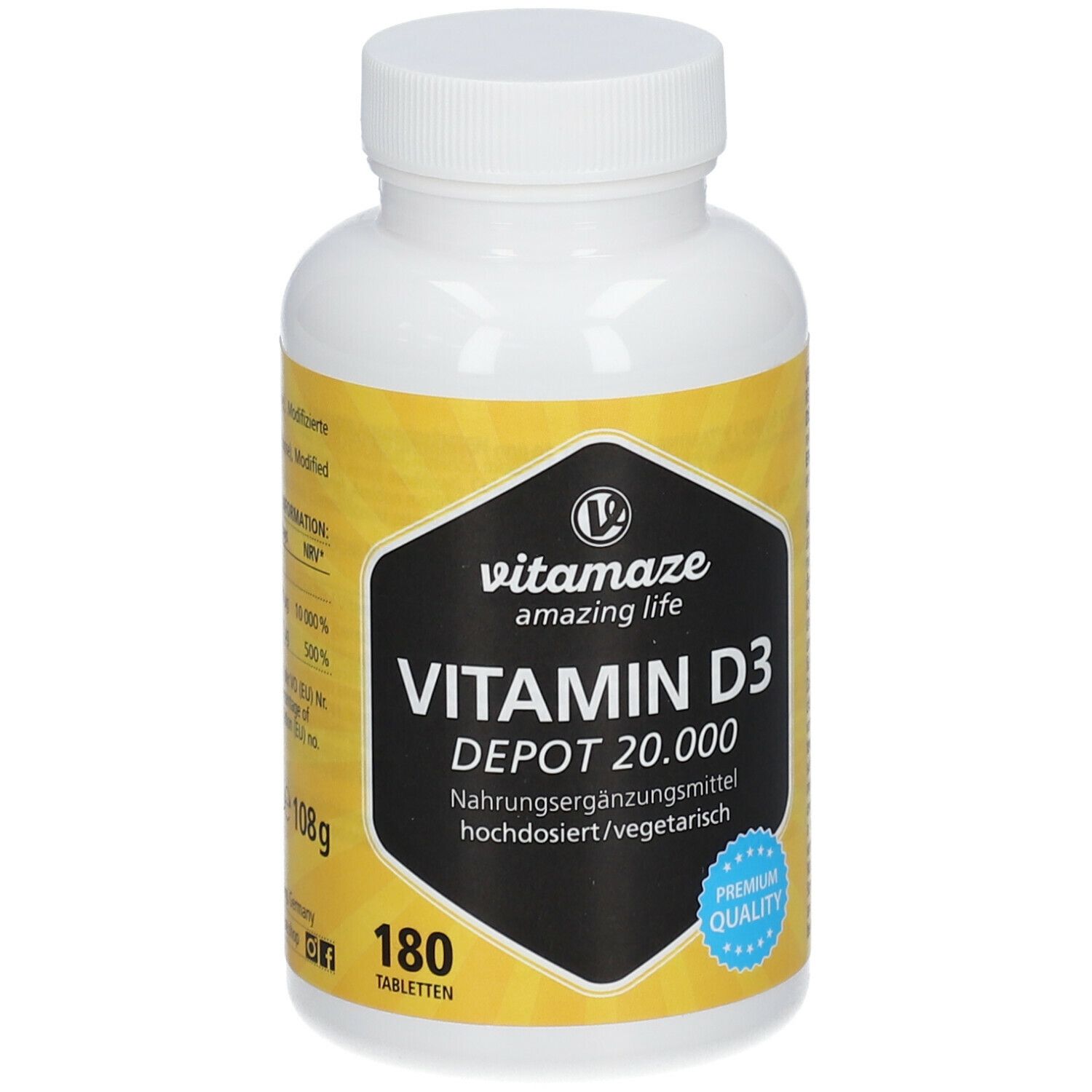 Vitamaze VITAMIN D3 20.000 I.E. Depot hochdosiert