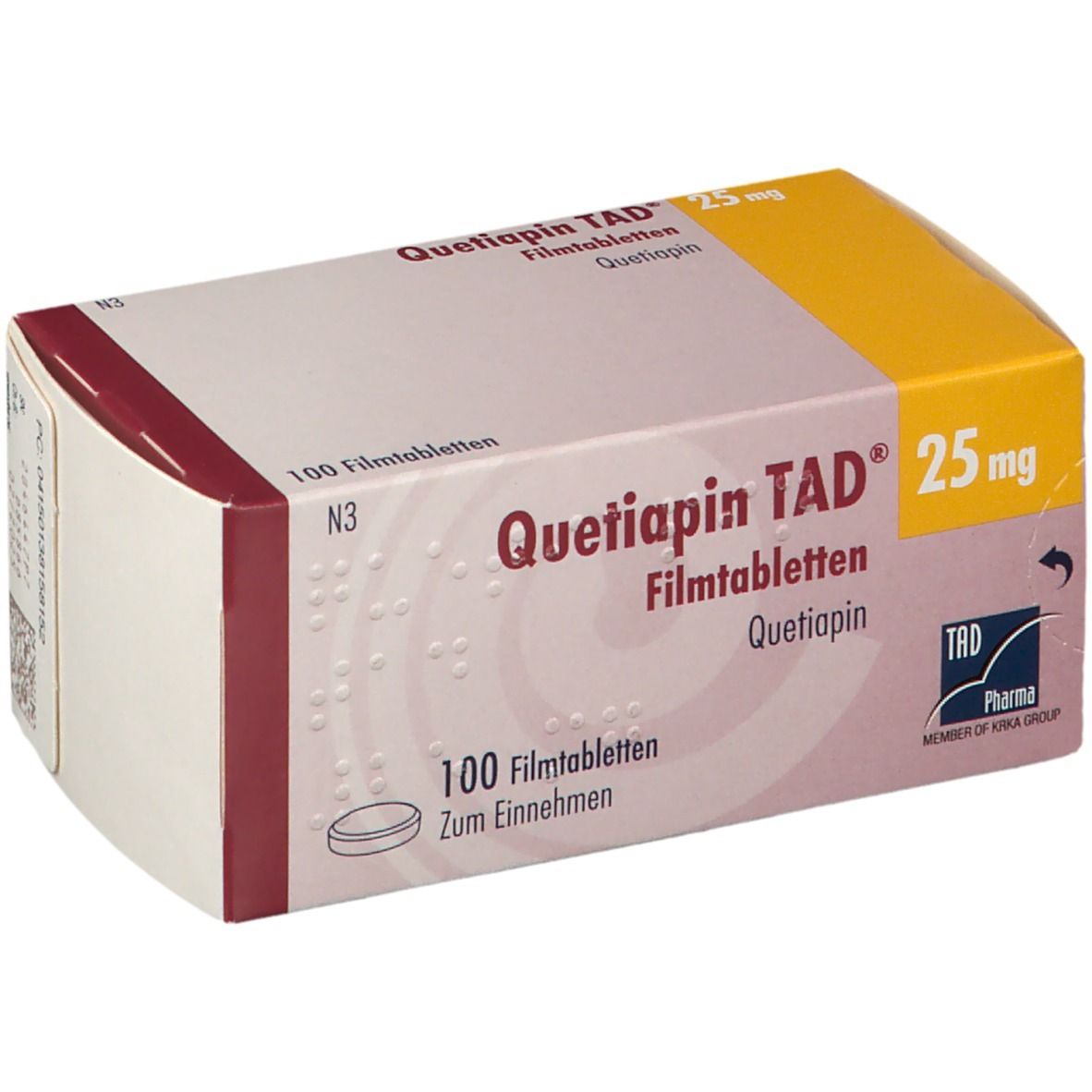 quetiapin tad 25 mg 50 st shop apotheke com