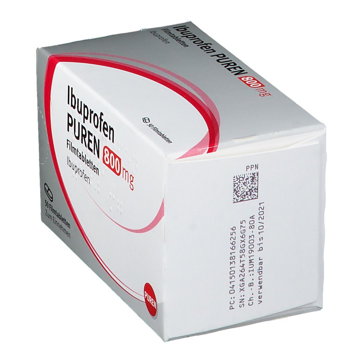 Ibuprofen Puren 800 mg Filmtabletten 50 St