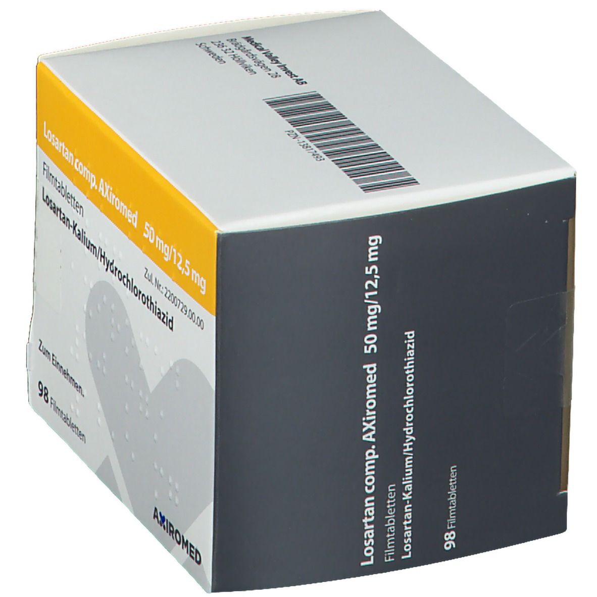 Losartan comp. AXiromed 50 mg/12,5 mg Filmtabl. 98 St Filmtabletten