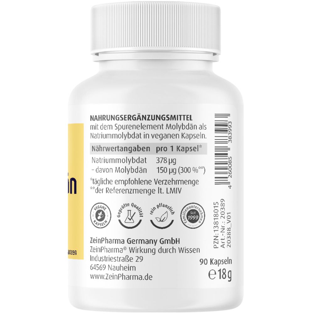 ZeinPharma® Molybdän Kapseln 150 µg