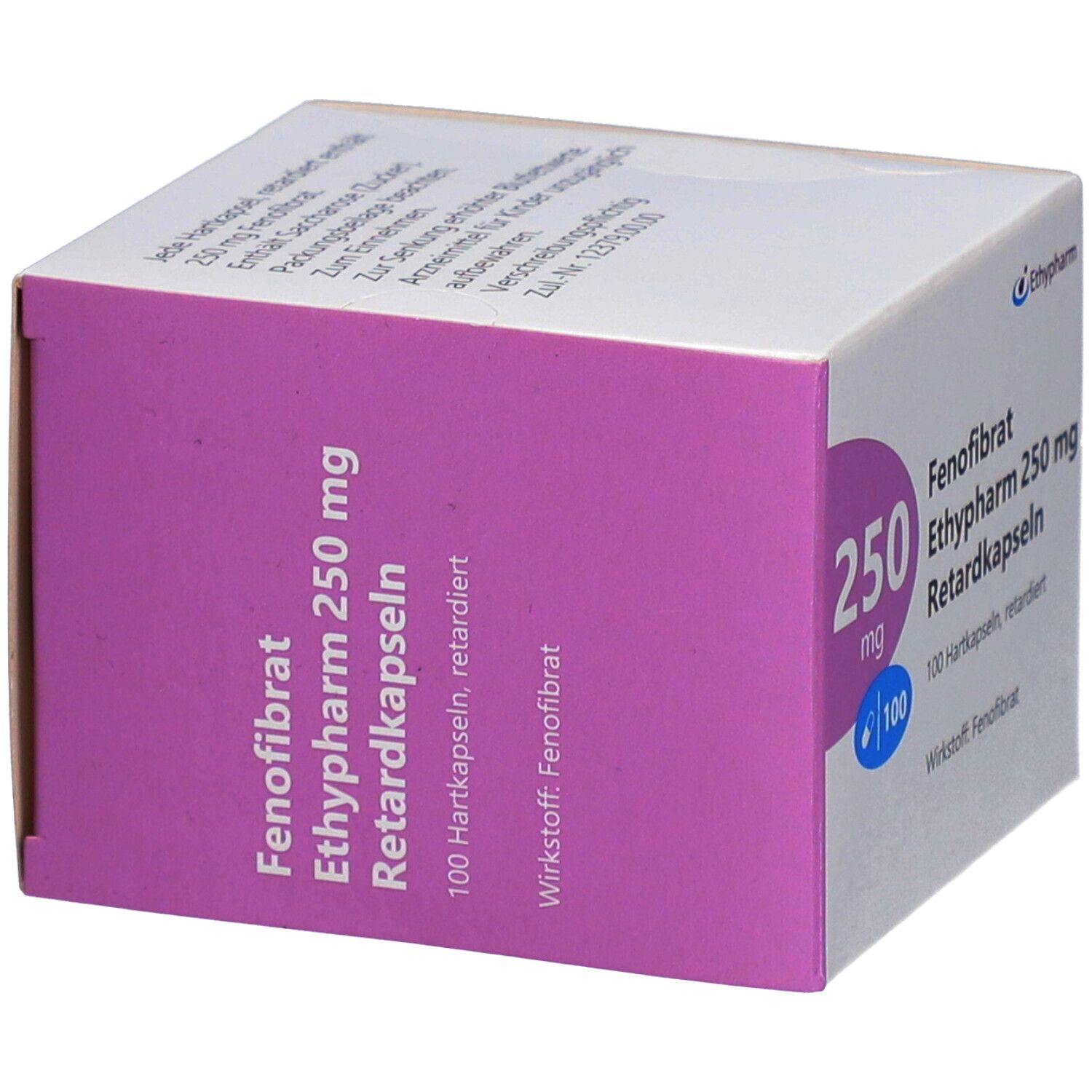 Fenofibrat Ethypharm 250 mg Retardkapseln 100 St Retard-Kapseln