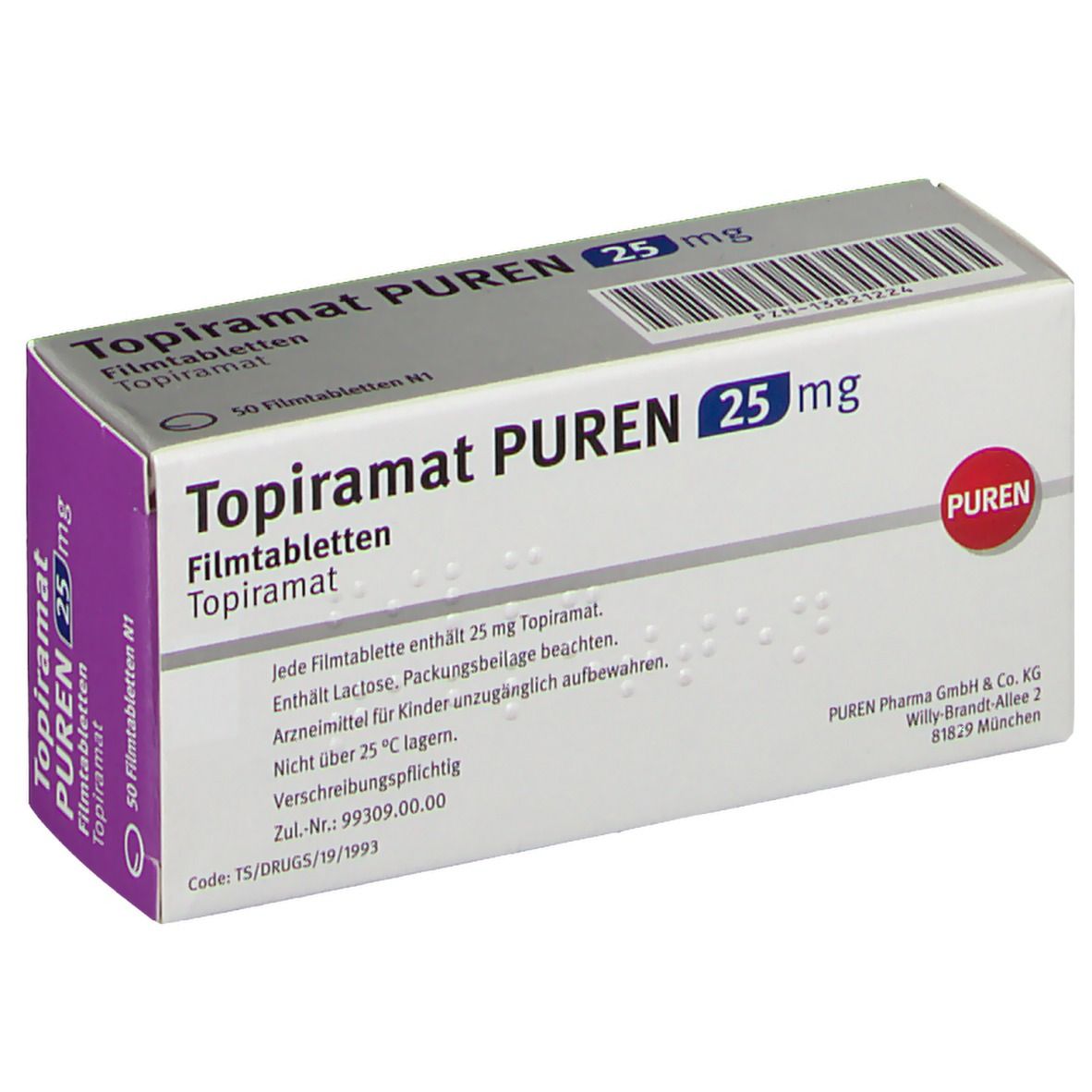Topiramat PUREN 25 mg