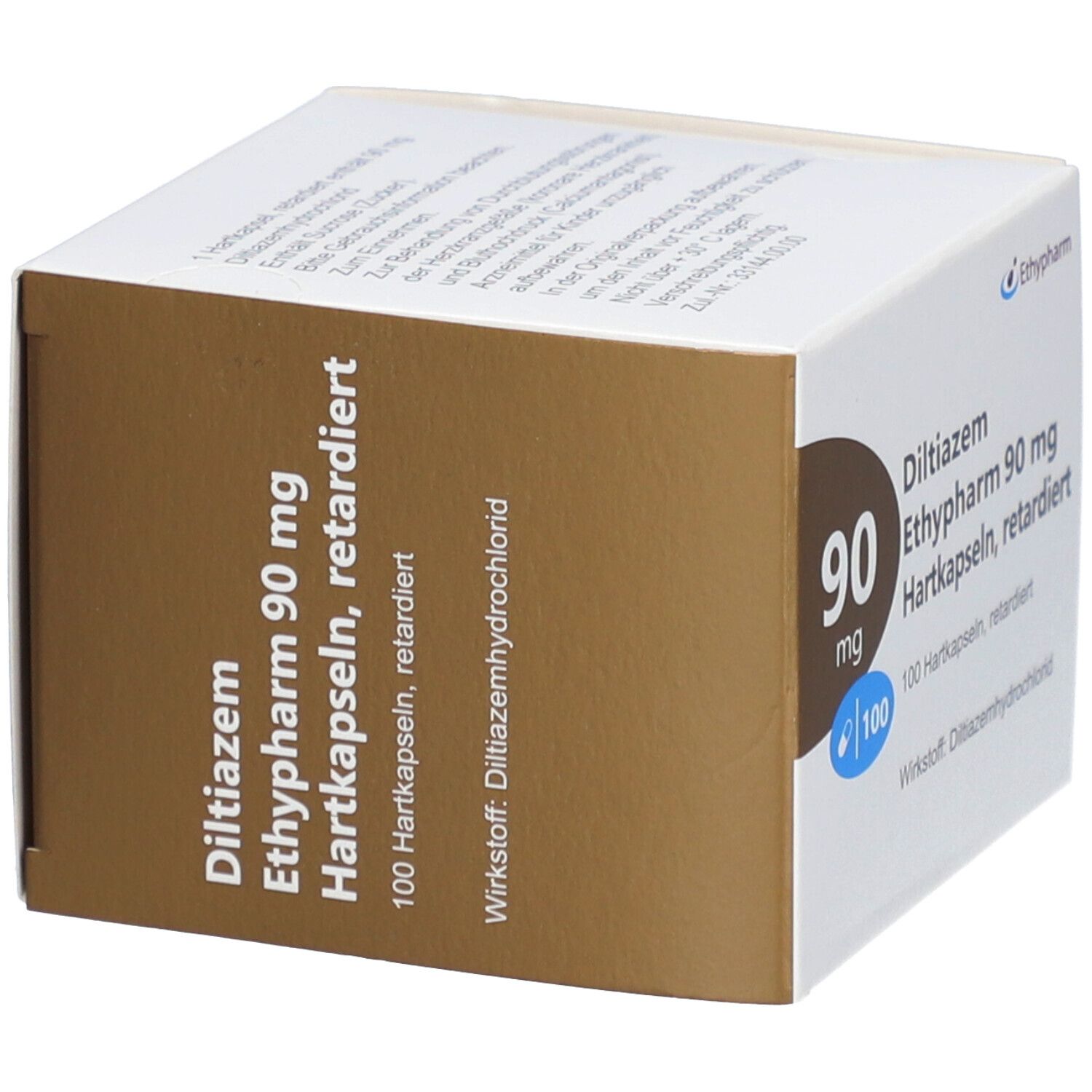 Diltiazem Ethypharm 90 mg Hartkapseln retardiert 100 St Retard-Kapseln