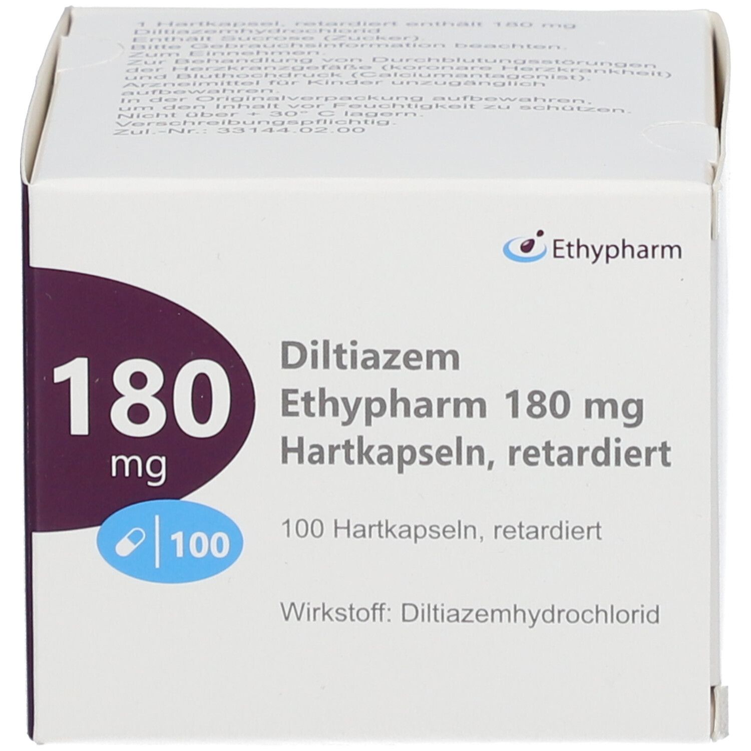 Diltiazem Ethypharm 180 mg