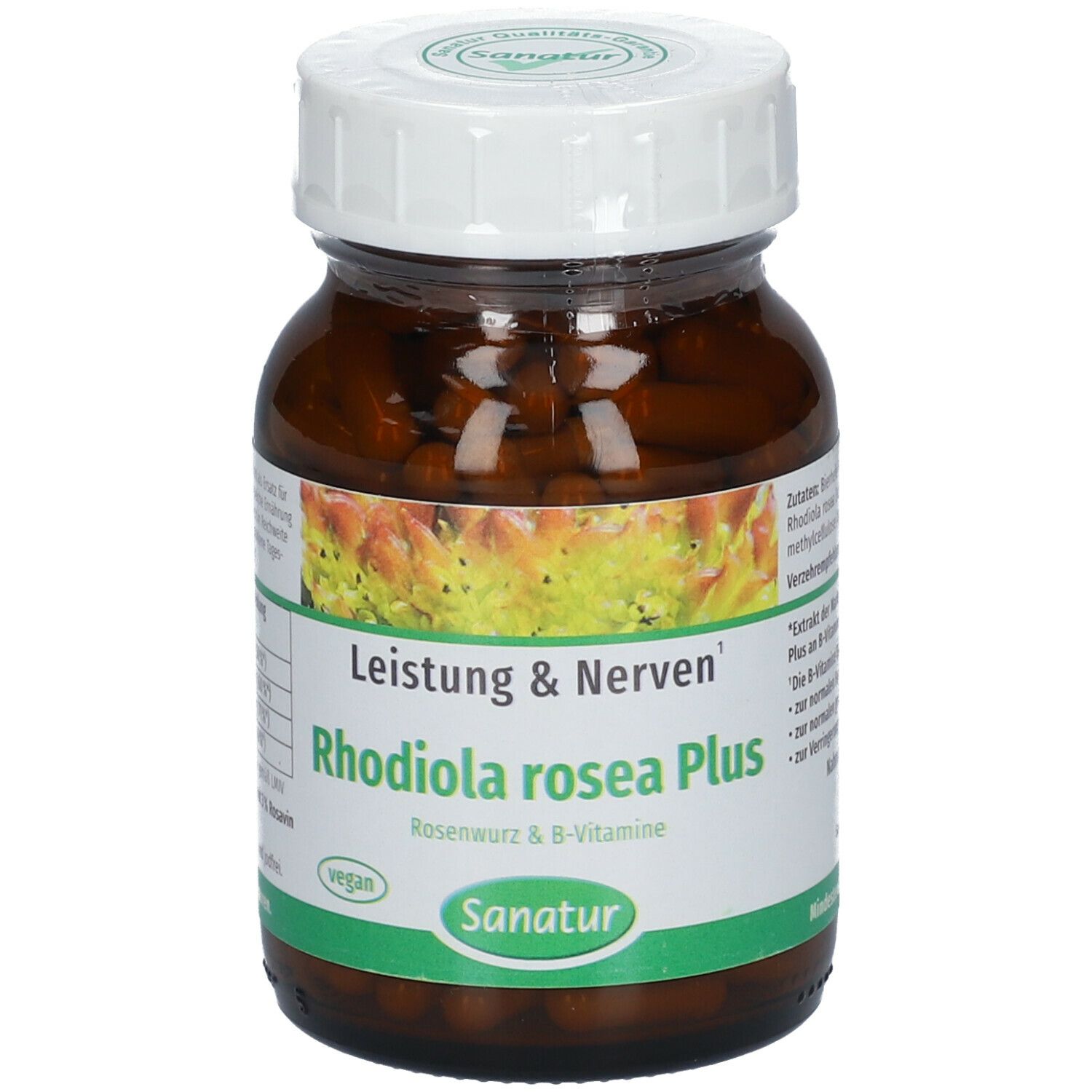 Rhodiola Rosea Plus B-Vitamine Kapseln