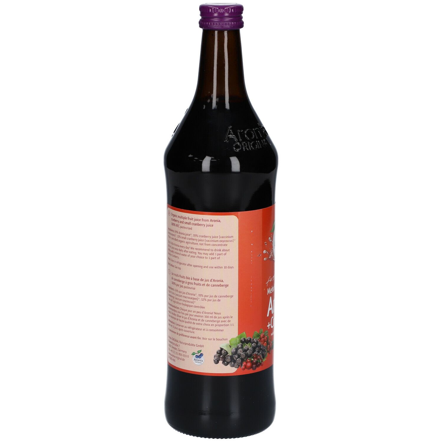 Aronia ORIGINAL Bio Aronia + Cranberry Direktsaft