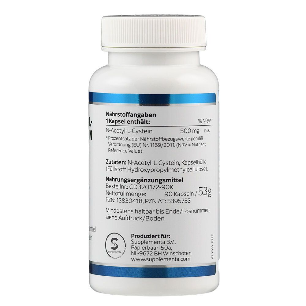 N-ACETYL-L-Cystein 500 mg Klean Labs Kapseln 90 St