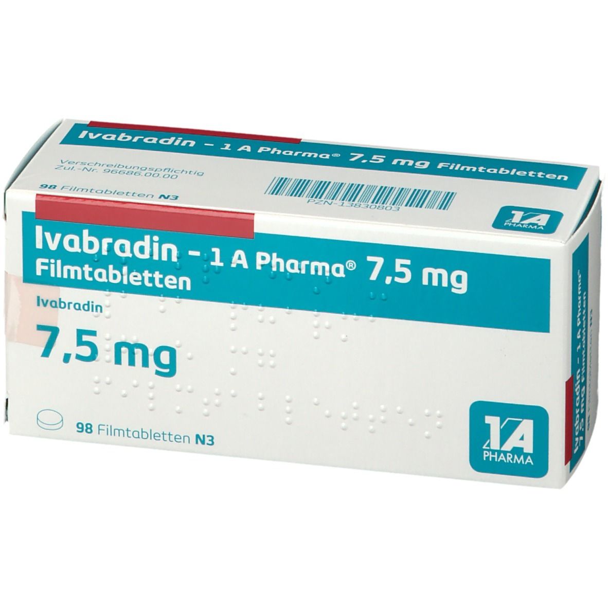 Ivabradin 1A Pharma® 7.5Mg