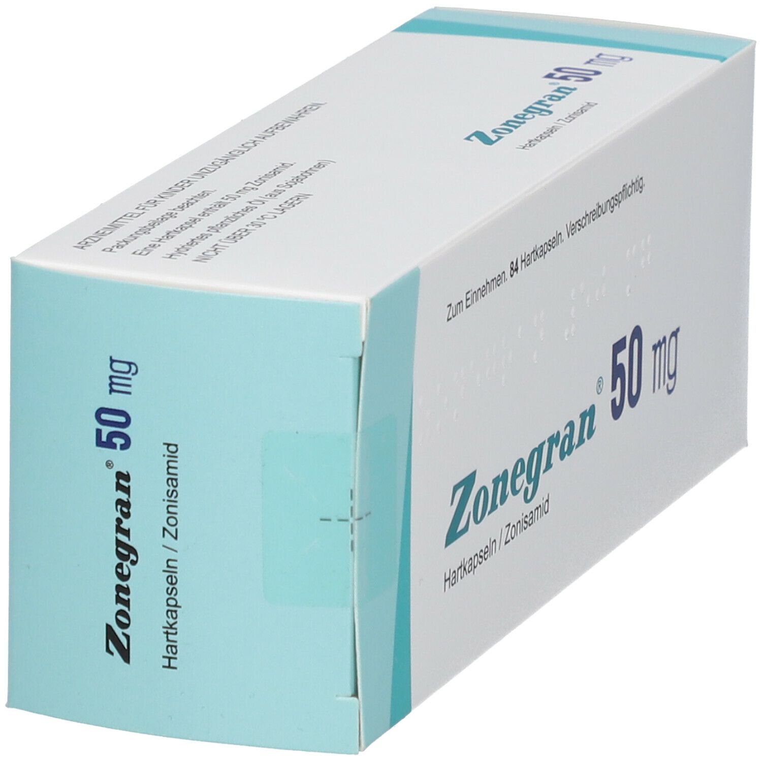 Zonegran 50 mg Hartkapseln 84 St