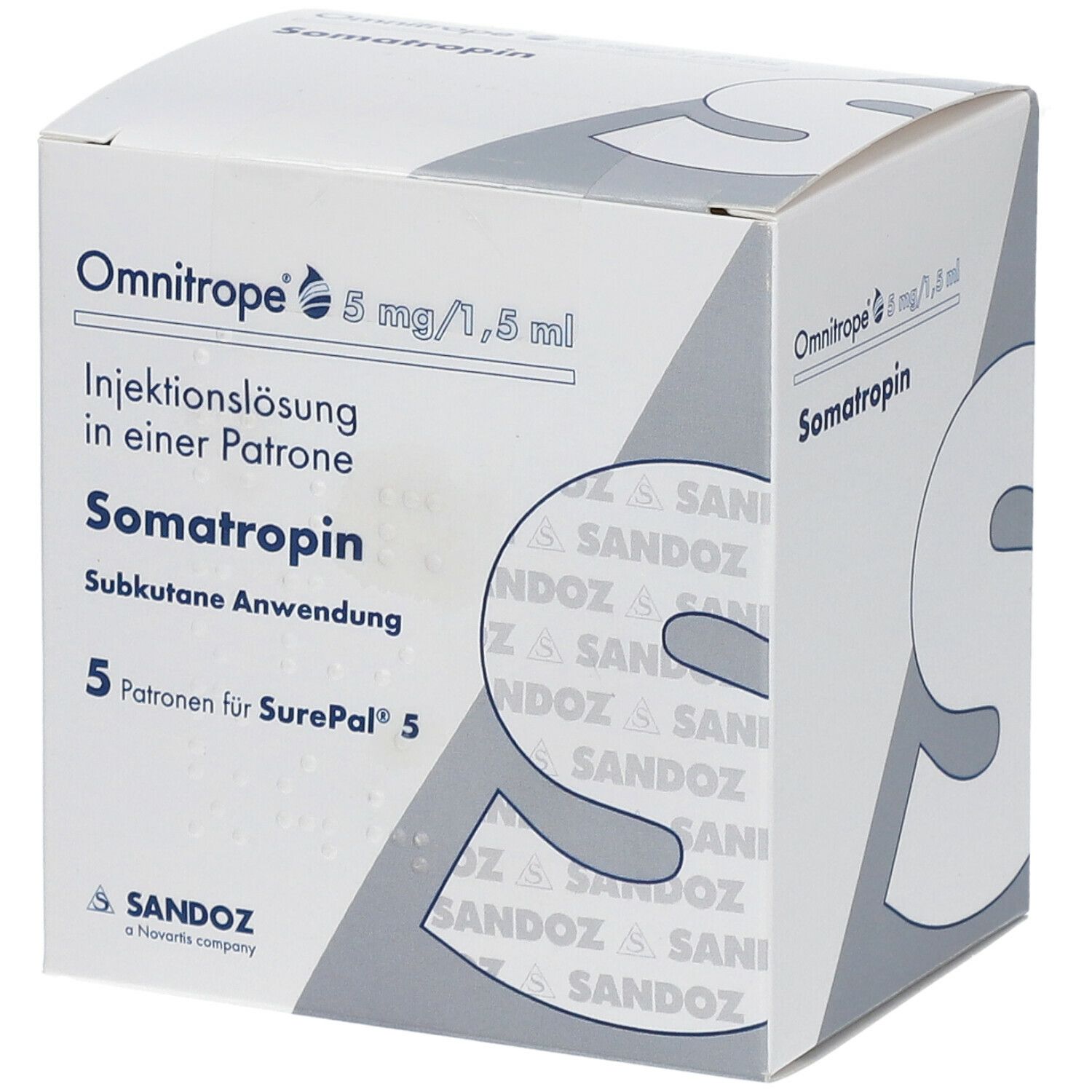 OMNITROPE 5 Mg/1,5 Ml Injektionslösung F.SurePal 5 St Mit Dem E-Rezept ...