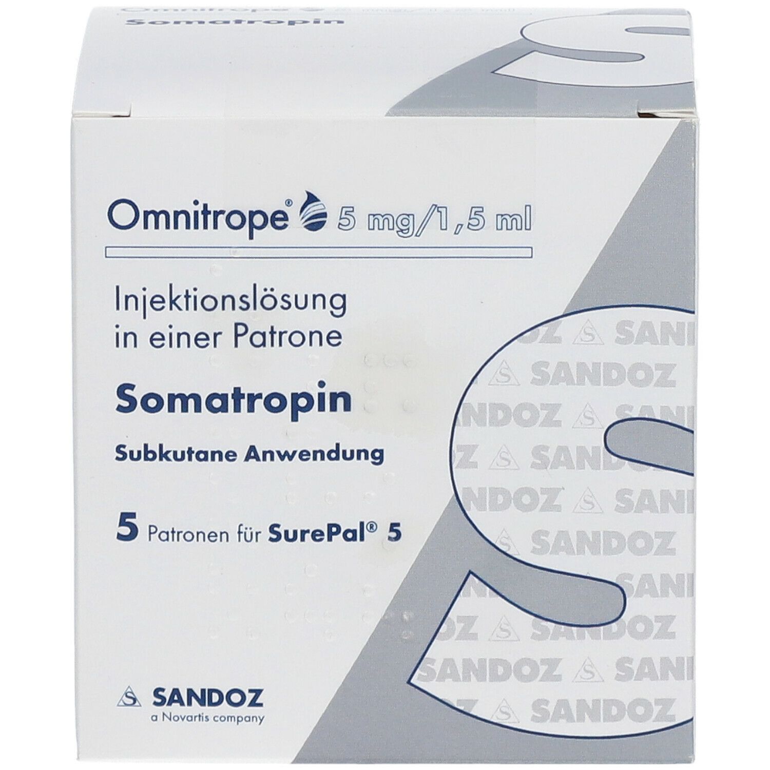 OMNITROPE 5 Mg/1,5 Ml Injektionslösung F.SurePal 5 St Mit Dem E-Rezept ...