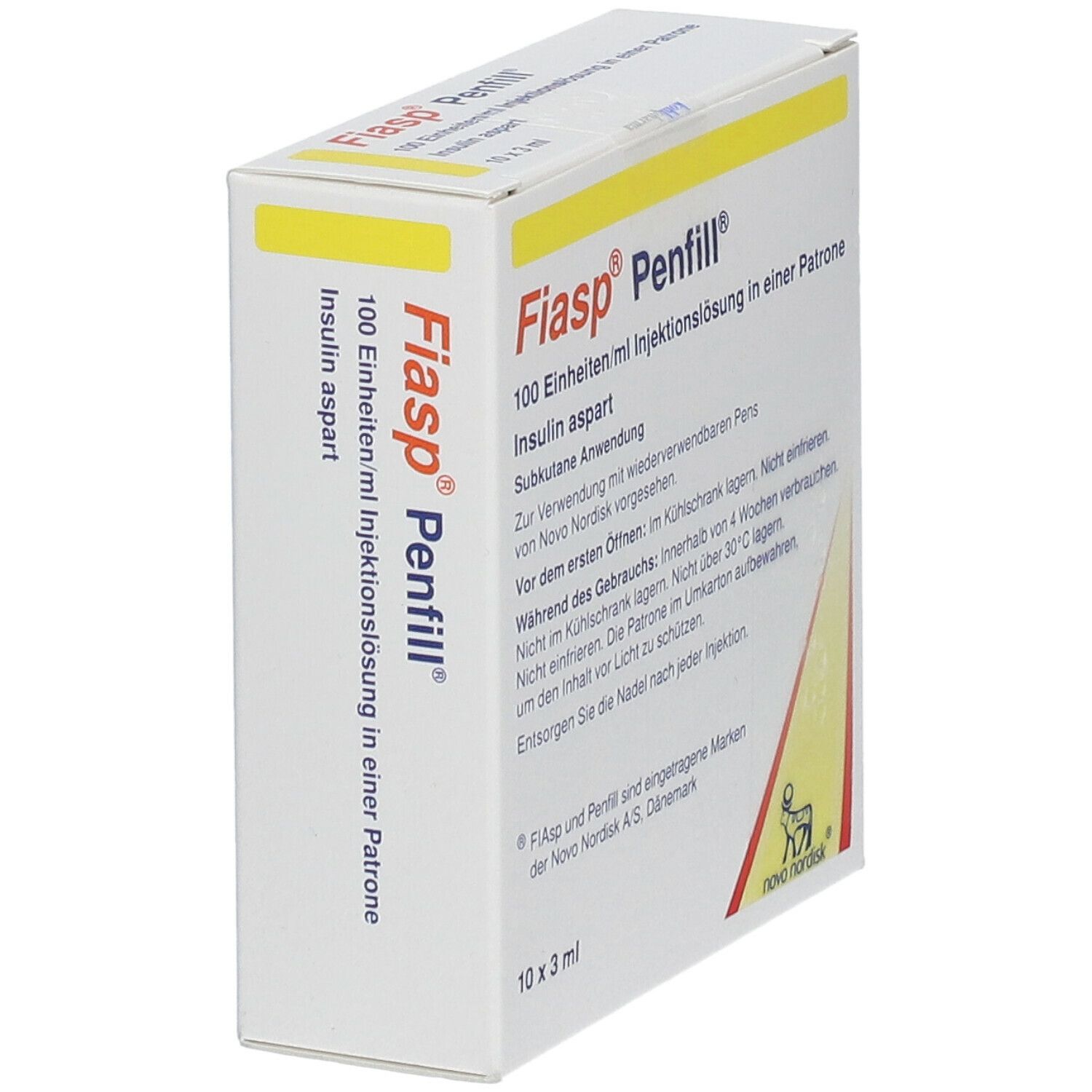 Fiasp 100 E/ml Penfill Inj.-Lsg.in Patrone 10x3 ml Zylinderampullen