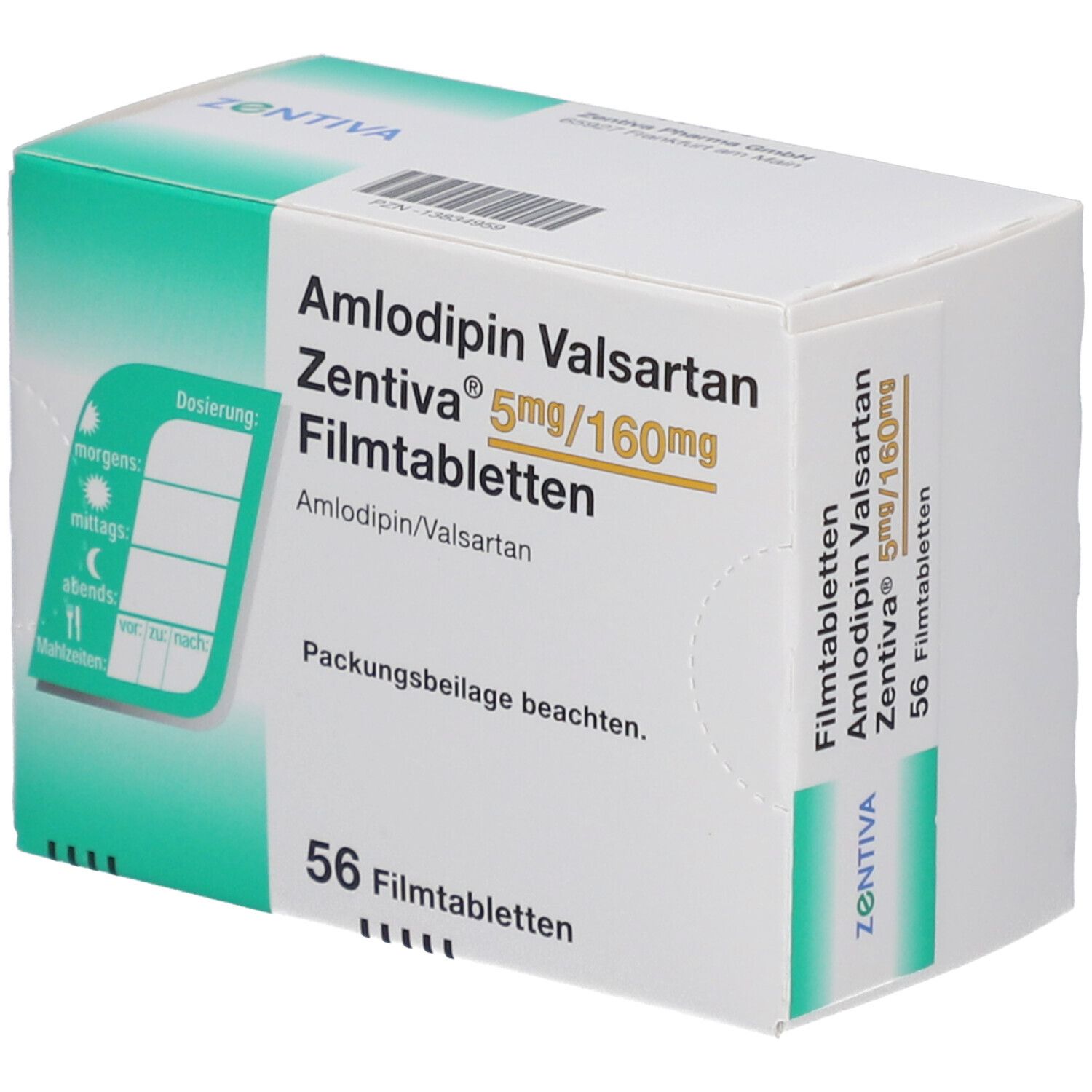 AMLODIPIN Valsartan Zentiva 5 mg/160 mg Filmtabl.