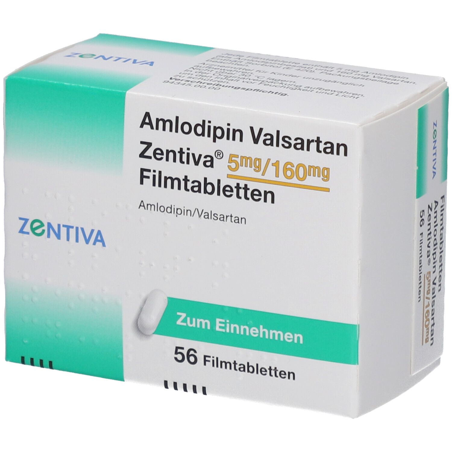 AMLODIPIN Valsartan Zentiva 5 mg/160 mg Filmtabl.