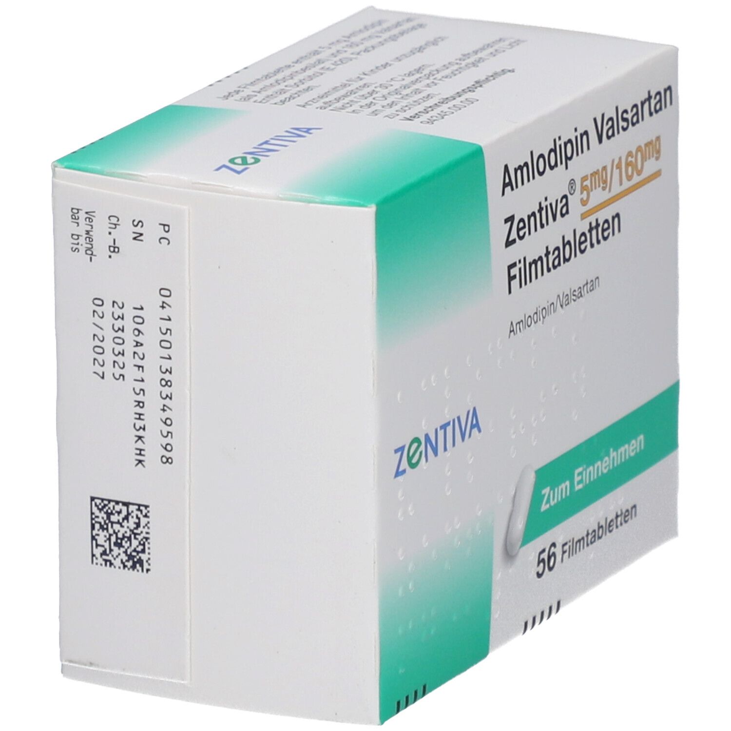 AMLODIPIN Valsartan Zentiva 5 mg/160 mg Filmtabl.