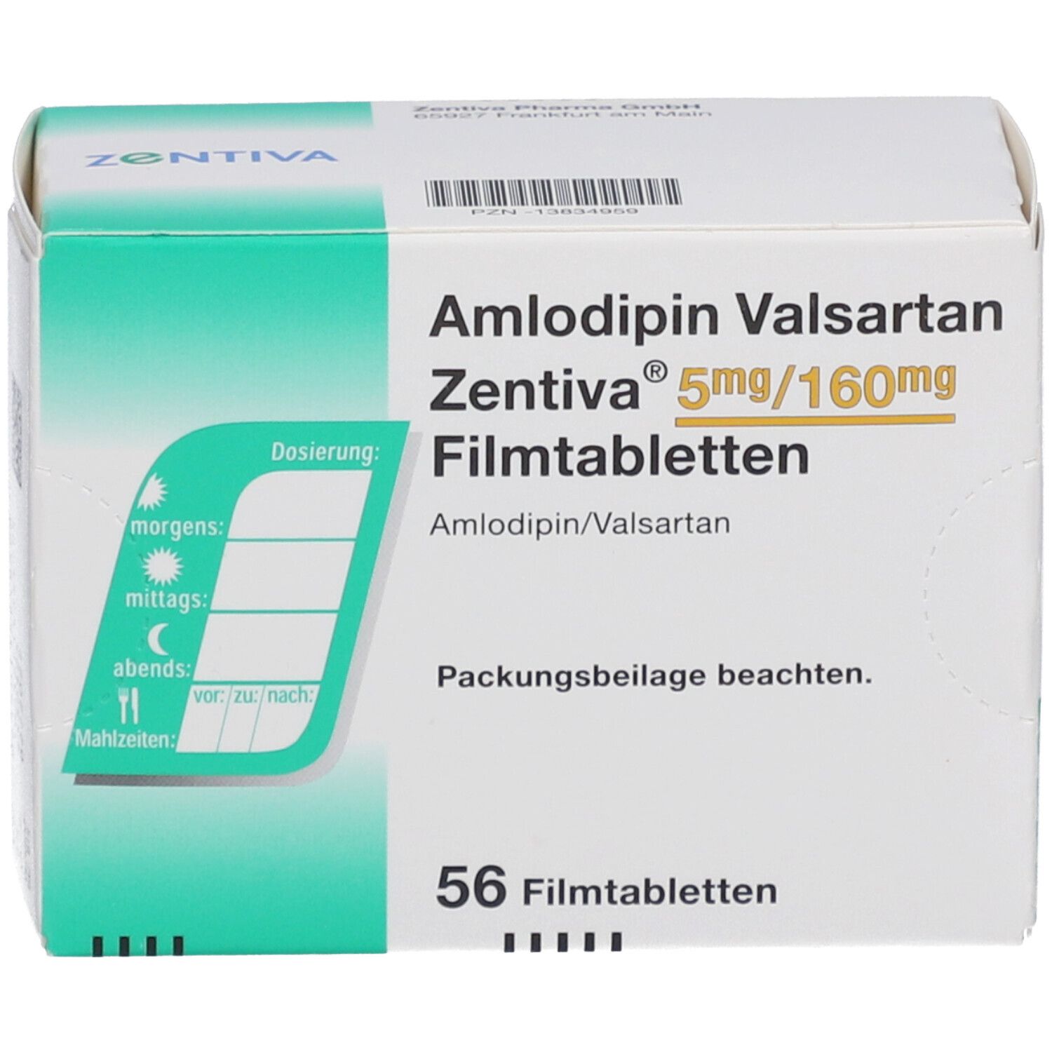 AMLODIPIN Valsartan Zentiva 5 mg/160 mg Filmtabl.