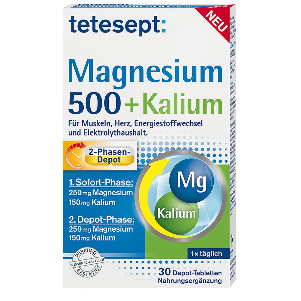 tetesept® Magnesium 500 + Potassium